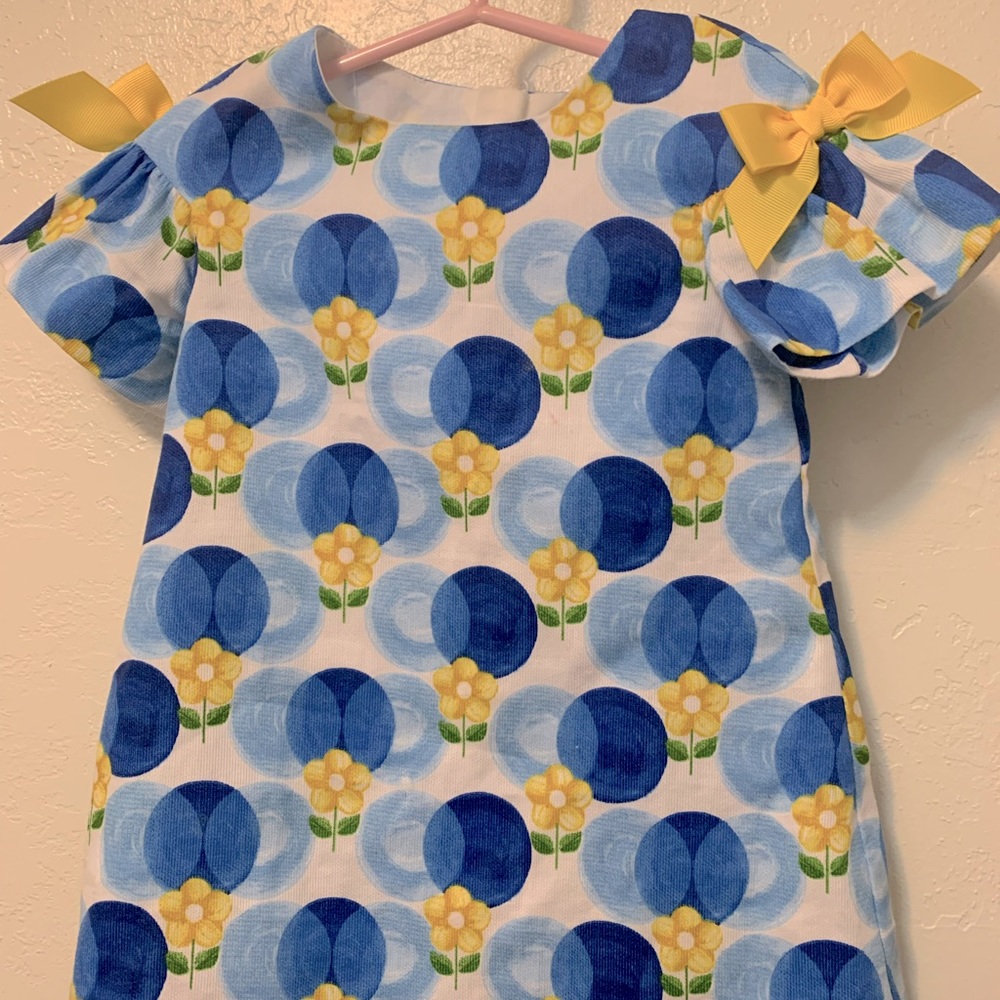 Mayoral Blue/Yellow Floral Dress